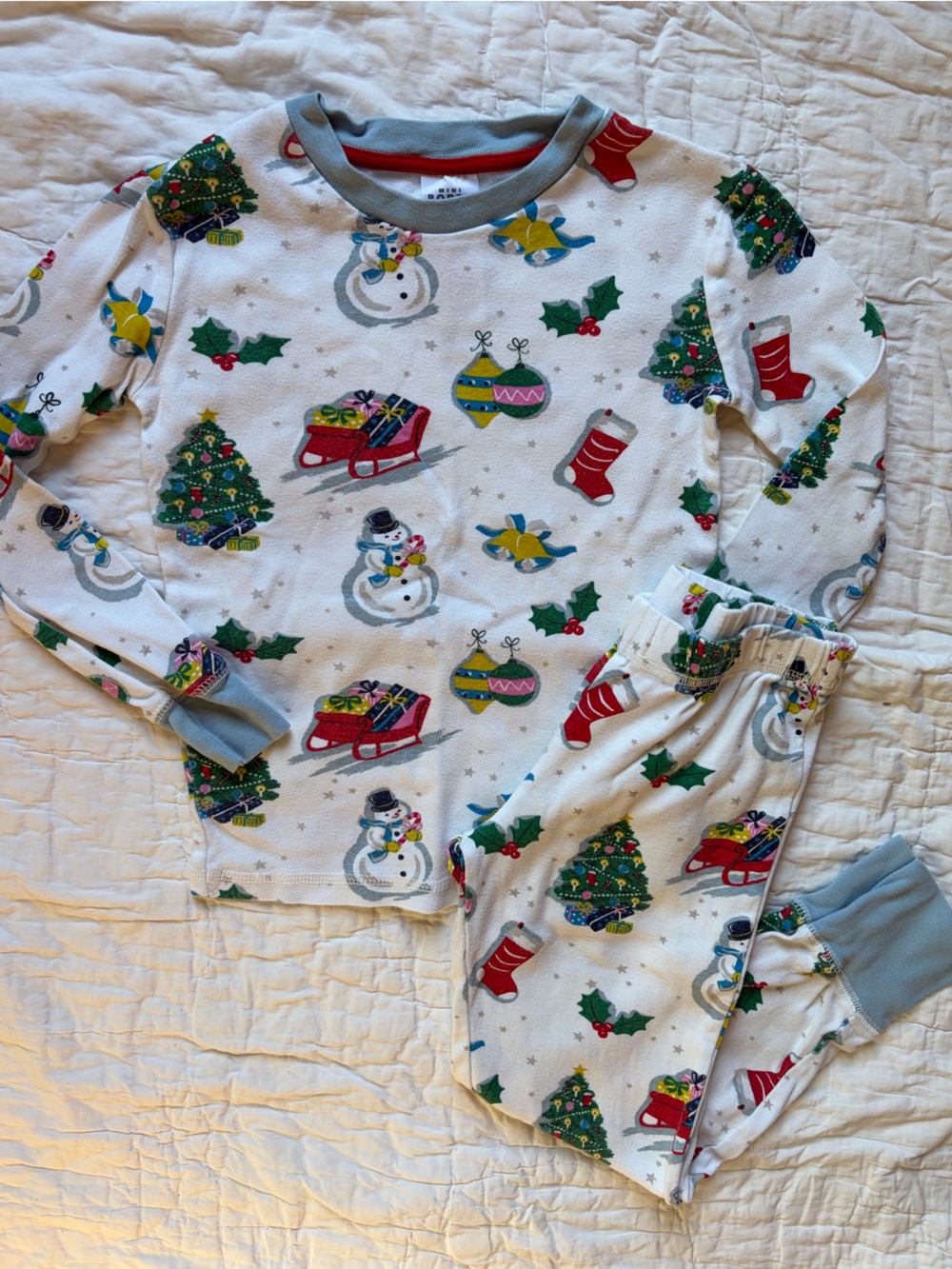 Mini Boden Christmas Pajamas, 7 years